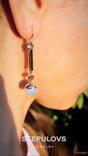 Lade das Bild in den Galerie-Viewer, Blossom Aquamarin Ohrhänger - STEPULOVS JEWELRY
