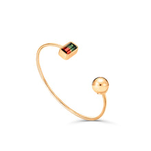 Lade das Bild in den Galerie-Viewer, Aurora Bi Color Turmalin Armreif - STEPULOVS JEWELRY