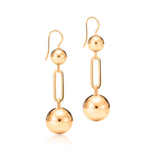 Lade das Bild in den Galerie-Viewer, Aurora Kugel-Ohrringe aus Gelbgold – handgefertigter Luxusschmuck und Unikatschmuck für Hamburg von STEPULOVS Jewelry