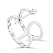 Lade das Bild in den Galerie-Viewer, Aurora Ring in hellem Edelmetall, Unikat‑Schmuck, individuell gefertigt bei STEPULOVS Jewelry