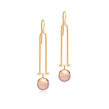 Lade das Bild in den Galerie-Viewer, Aurora Rosenquarz Ohrhänger - STEPULOVS JEWELRY
