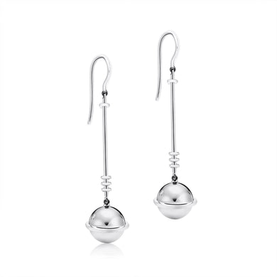 Aurora Silver Space Ohrringe – Handgefertigte Ohrringe aus 925er Sterlingsilber vom Goldschmied STEPULOVS Jewelry Hamburg