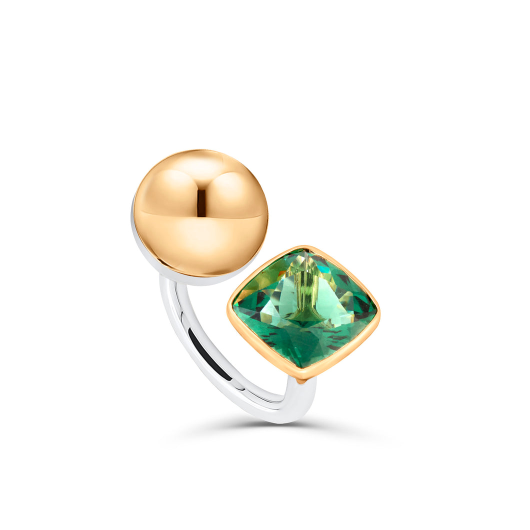 Blossom Prasiolith Ring