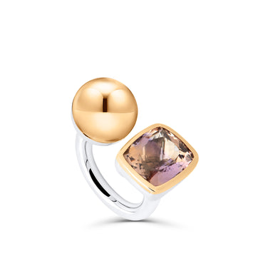 Blossom Ametrin Ring von Stepulovs Jewelry – handgefertigter Unikatschmuck Goldschmiede in Hamburg.