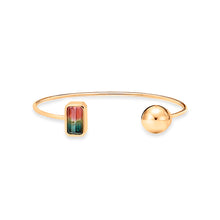 Lade das Bild in den Galerie-Viewer, Aurora Bi Color Turmalin Armreif - STEPULOVS JEWELRY
