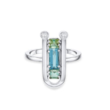 Lade das Bild in den Galerie-Viewer, Aurora Trio Turmalin Ring - STEPULOVS JEWELRY
