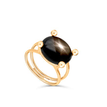 Lade das Bild in den Galerie-Viewer, Blossom Sternsaphir Ring - STEPULOVS JEWELRY
