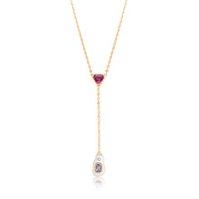 Lade das Bild in den Galerie-Viewer, Blossom Turmalin Anhänger – Handgefertigter Schmuck mit Edelsteinen und Perle, STEPULOVS Jewelry.
