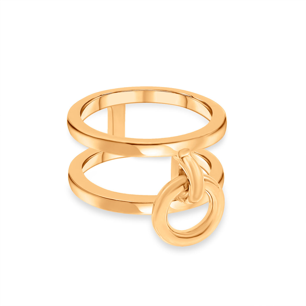 Rebellion Goldring No. 4 – Handgefertigter Goldring, Unikatschmuck von STEPULOVS Jewelry, Goldschmiedekunst aus Hamburg.
